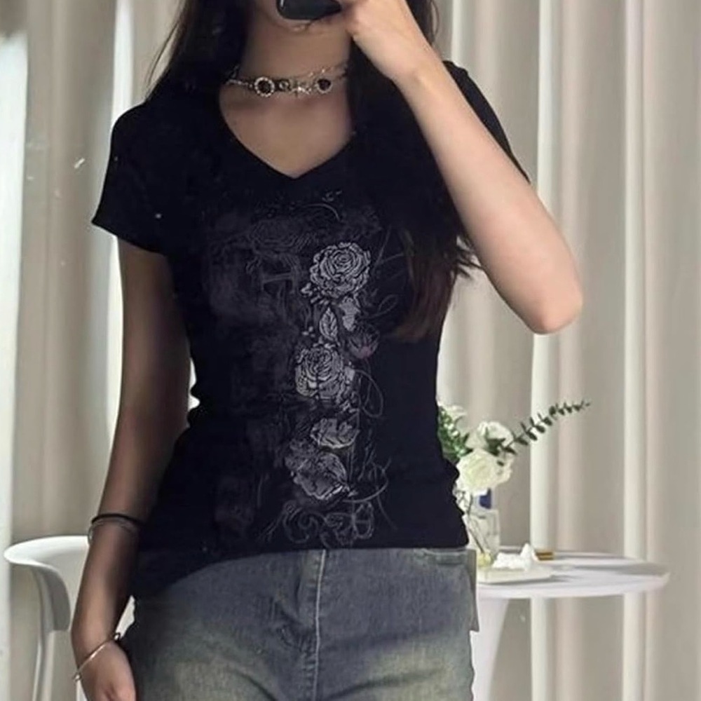 Graphic Women Top Y2K 2000s Trending‎ Style Shirt